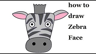 320x180 How To Draw Zebra Face - Zebra Face Drawing