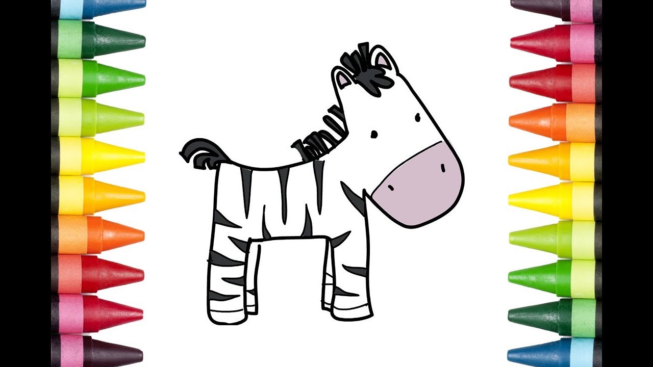 1280x720 How To Draw A Zebra Head Easy - Zebra Head Drawing