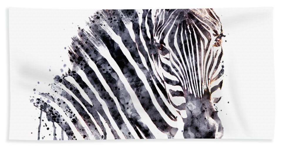 967x500 Zebra Head Beach Towel For Sale - Zebra Head Drawing