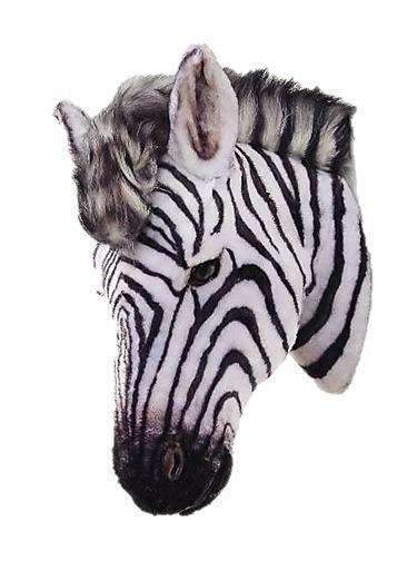 375x512 Zebra Head Mount With Fake Fur Lm Treasures Lm Treasures - Zebra Head Drawing