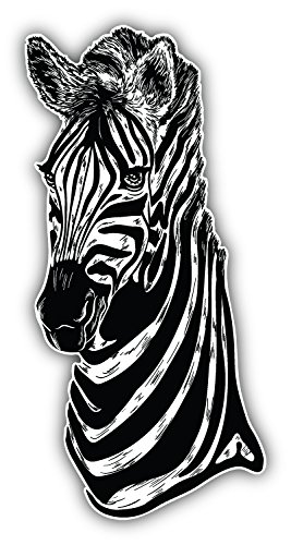 267x500 zebra head animal art decor bumper sticker x - Zebra Head Drawing