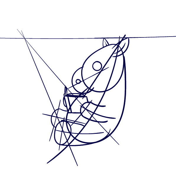 596x597 Learn How To Draw A Zebra - Zebra Line Drawing