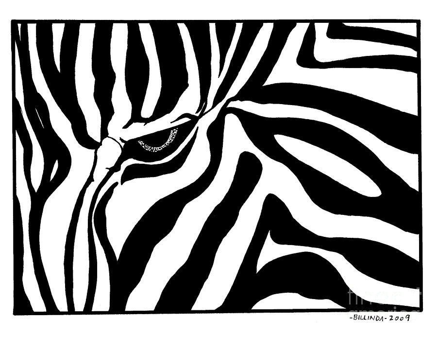 900x693 Eye Of The Zebra Drawing - Zebra Print Drawing