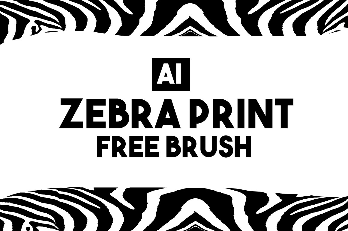 1160x772 Graphicspsd Zebra Print Free Brush For Illustrator Graphicspsd - Zebra Print Drawing