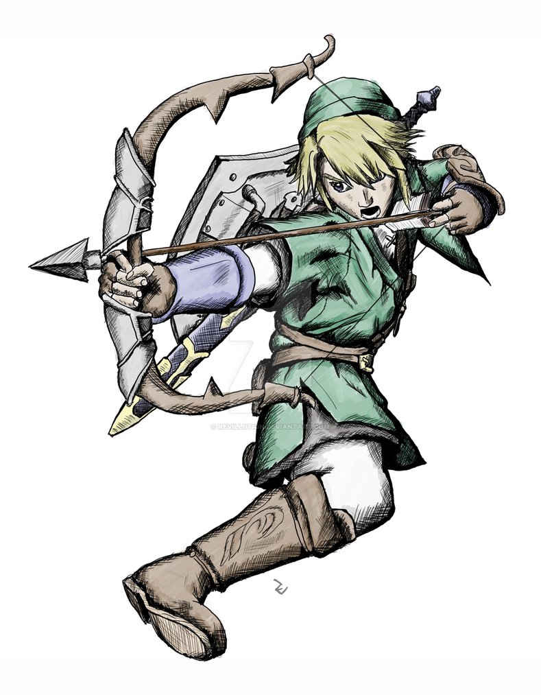 789x1013 Legend Of Zelda - Zelda Link Drawing