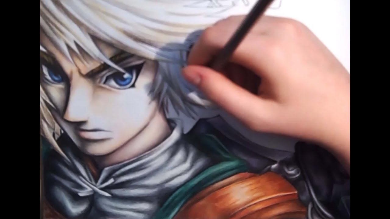 1280x720 Drawing Link From The Legend Of Zelda - Zelda Link Drawing