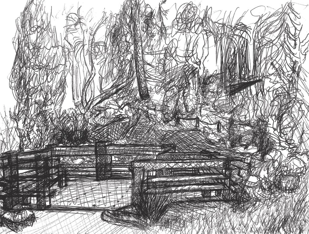 1000x758 zen garden, high quality print artagonism - Zen Garden Drawing