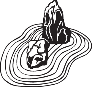 310x294 zen garden decal religions decals custom lettering - Zen Garden Drawing