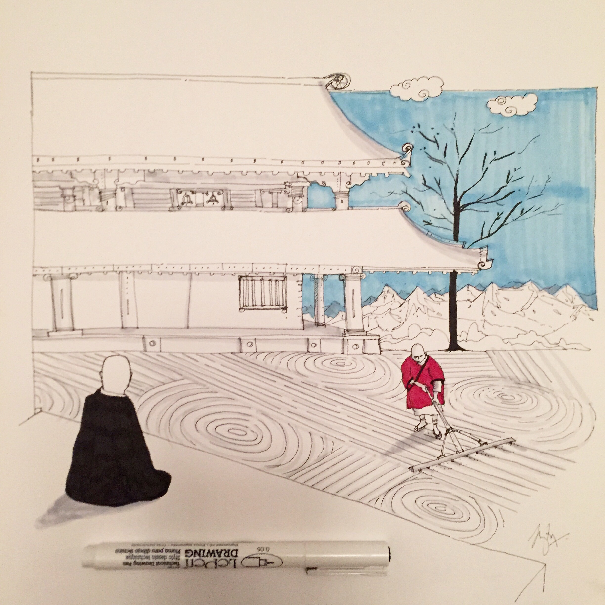 2448x2448 zen garden seeking ansars - Zen Garden Drawing