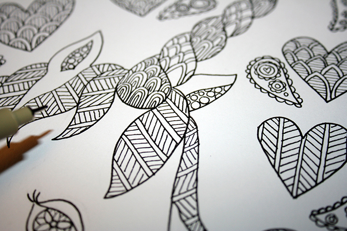 710x473 how to draw a zentangle in four easy steps - Zentangle Drawings