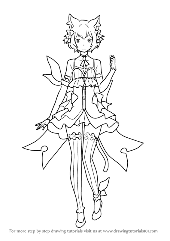 566x800 learn how to draw ferris from re zero - Zero Drawing