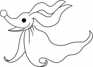 302x217 how to draw zero from the nightmare before christmas step this - Zero Drawing