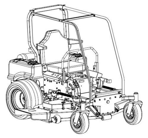 Zero Turn Mower Drawing