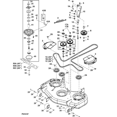 410x410 John Deere Zero Turn Mower Parts - Zero Turn Mower Drawing