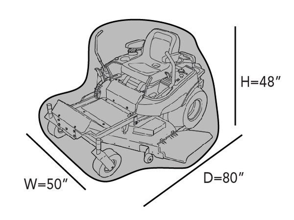 600x450 Zero Turn Mower Cover - Zero Turn Mower Drawing
