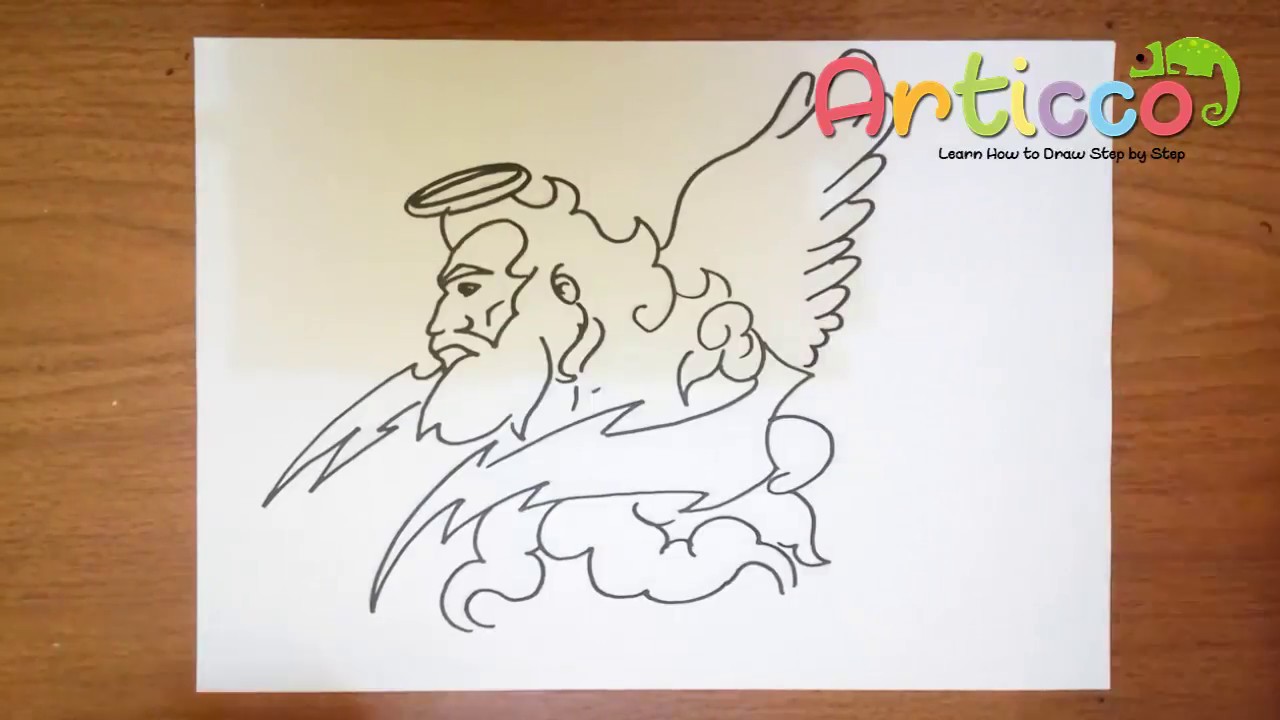 1280x720 how to draw zeus step - Zeus Cartoon Drawing