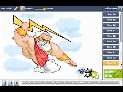 480x360 how to draw zeus - Zeus Cartoon Drawing