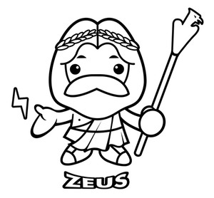 300x278 zeus royalty free vectors - Zeus Cartoon Drawing