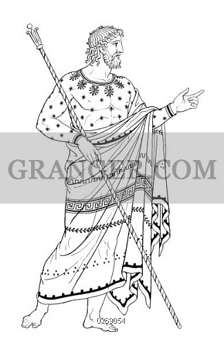 325x500 Image Of Zeusjupiter - Zeus Greek God Drawing