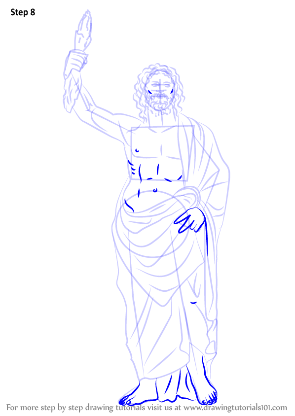 598x844 learn how to draw zeus - Zeus Greek God Drawing