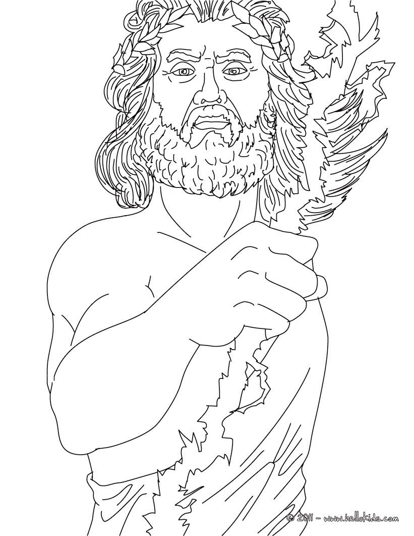 821x1061 color online social studieshistory in greek gods, greek - Zeus Greek God Drawing