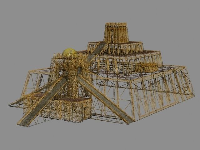 640x480 ziggurat model cgtrader - Ziggurat Drawing