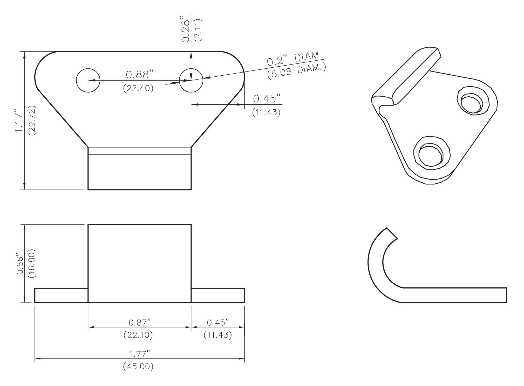 2019x1490 draw latches - Zinc Drawing