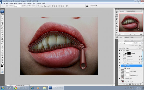 600x375 photoshop guide - Zipped Lips Drawing