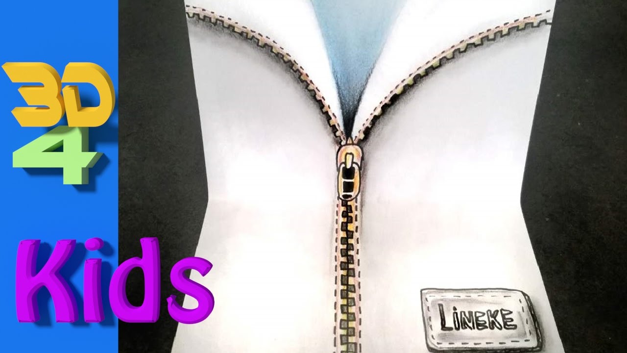 1280x720 Easy For Kids - Zipper Drawing