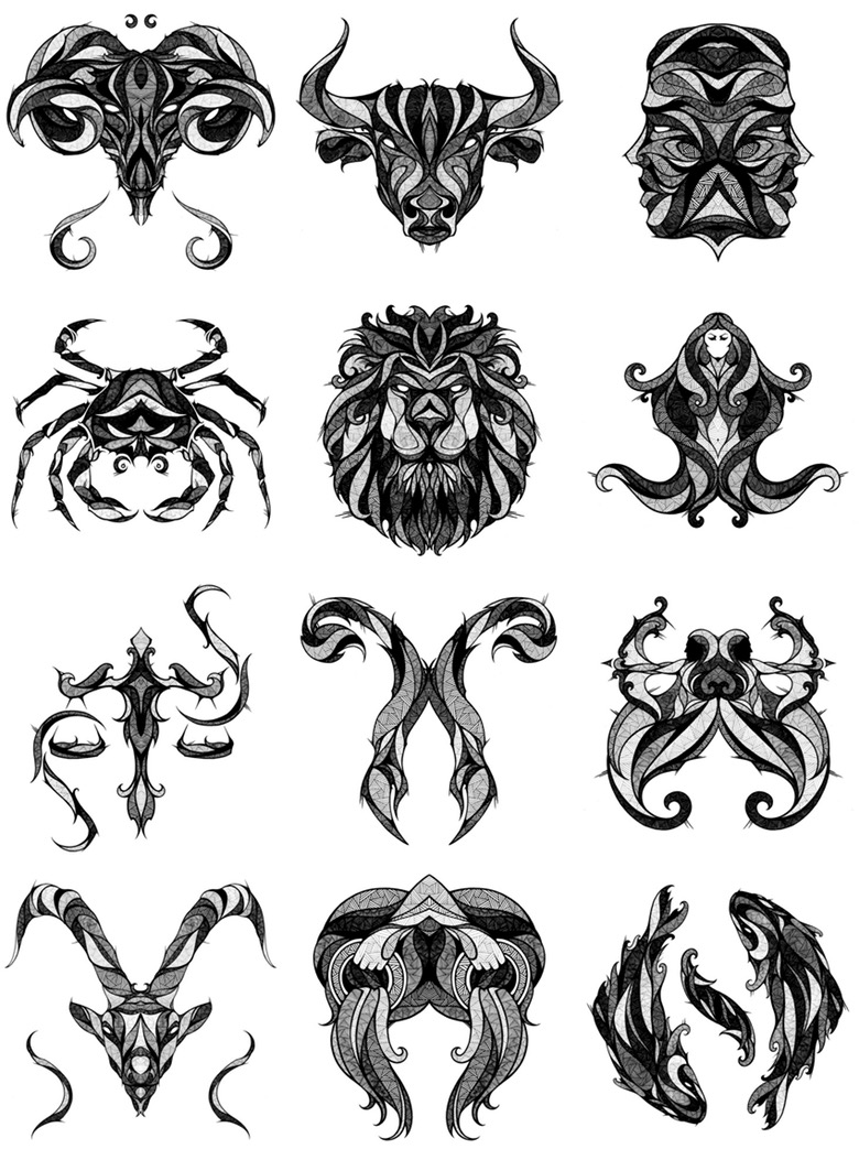 780x1043 incredible illustrations of zodiac signs - Zodiac Drawings