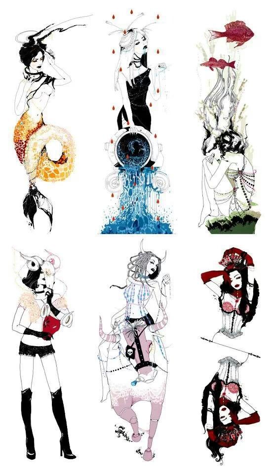 549x960 kool zodiac drawings!! kool thingz!! zodiac, aquarius art - Zodiac Drawings