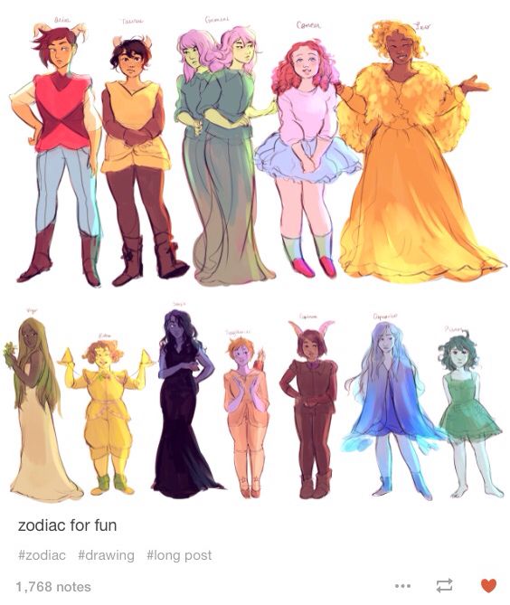 564x669 zodiac drawings - Zodiac Drawings