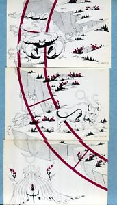 171x300 set of postcards of zodiac, mauger, oriental drawings - Zodiac Signs Drawings