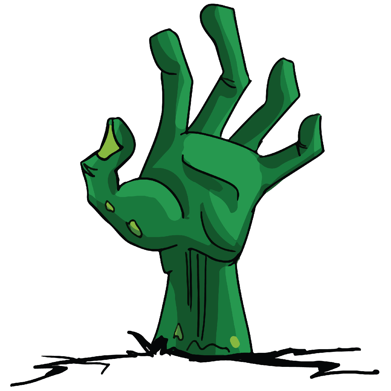 1280x1280 Zombie Cartoon Transparent Png Clipart Free Download - Zombie Cartoon Drawing