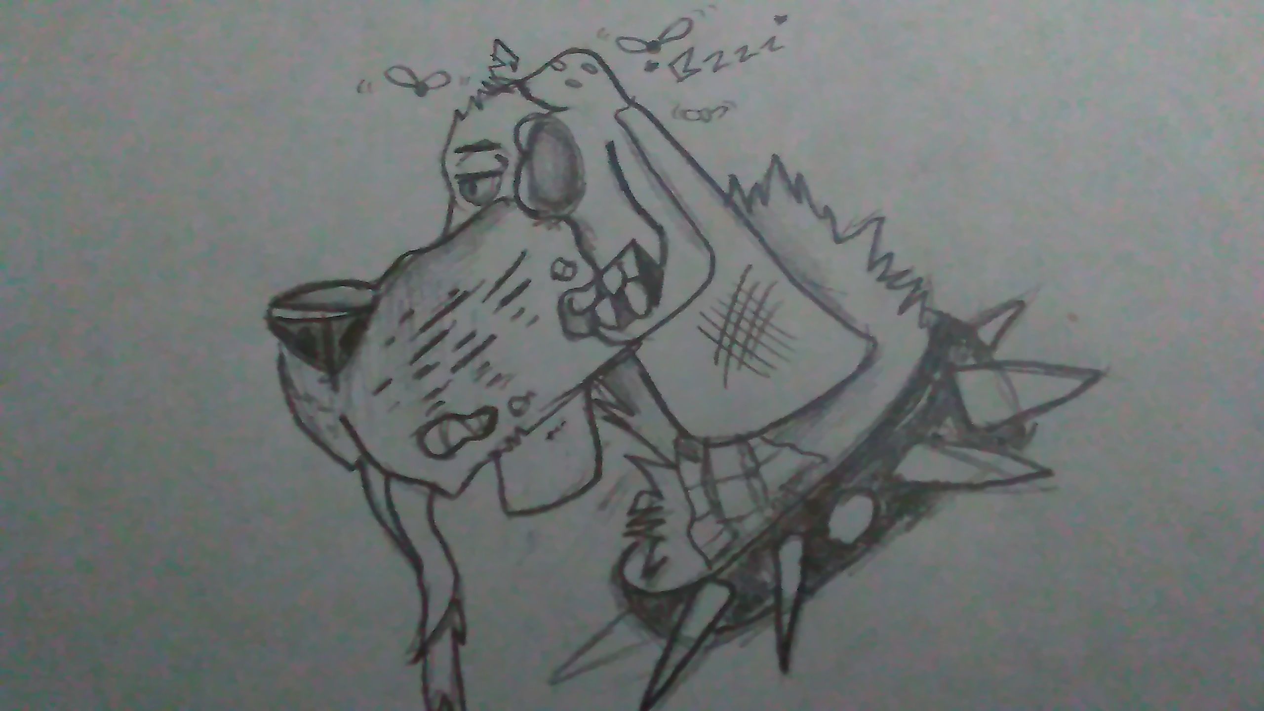 2560x1440 Zombie Dog Drawings Drawings, Sketches, My Drawings - Zombie Dog Drawing