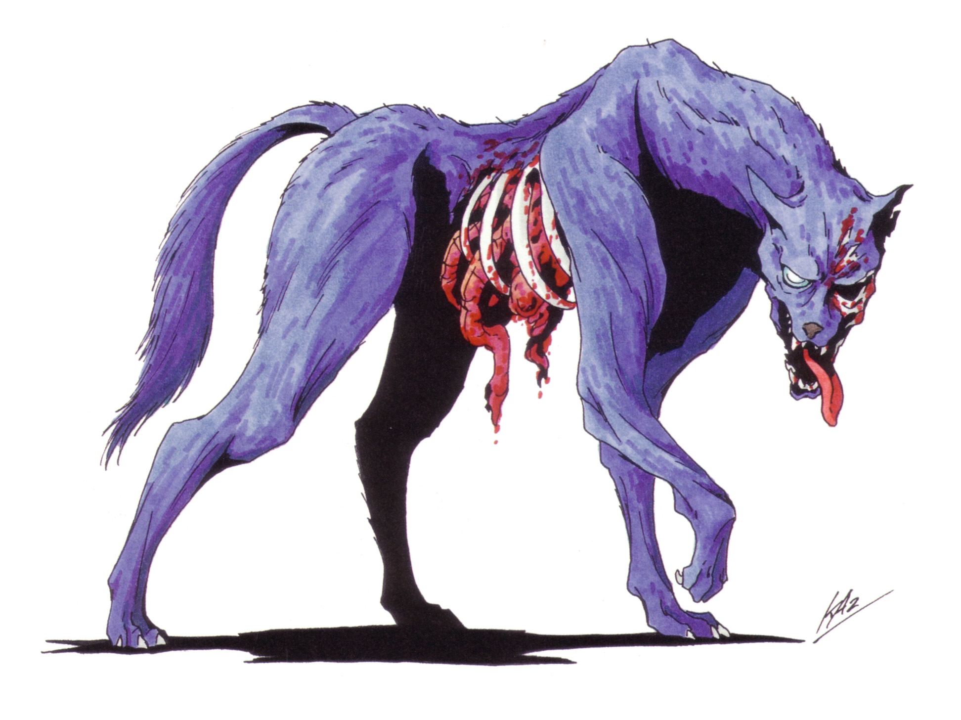 1944x1456 Zombie Dog Megami Tensei Wiki Fandom Powered - Zombie Dog Drawing