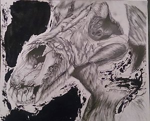 300x241 Zombie Dog Art Fine Art America - Zombie Dog Drawing