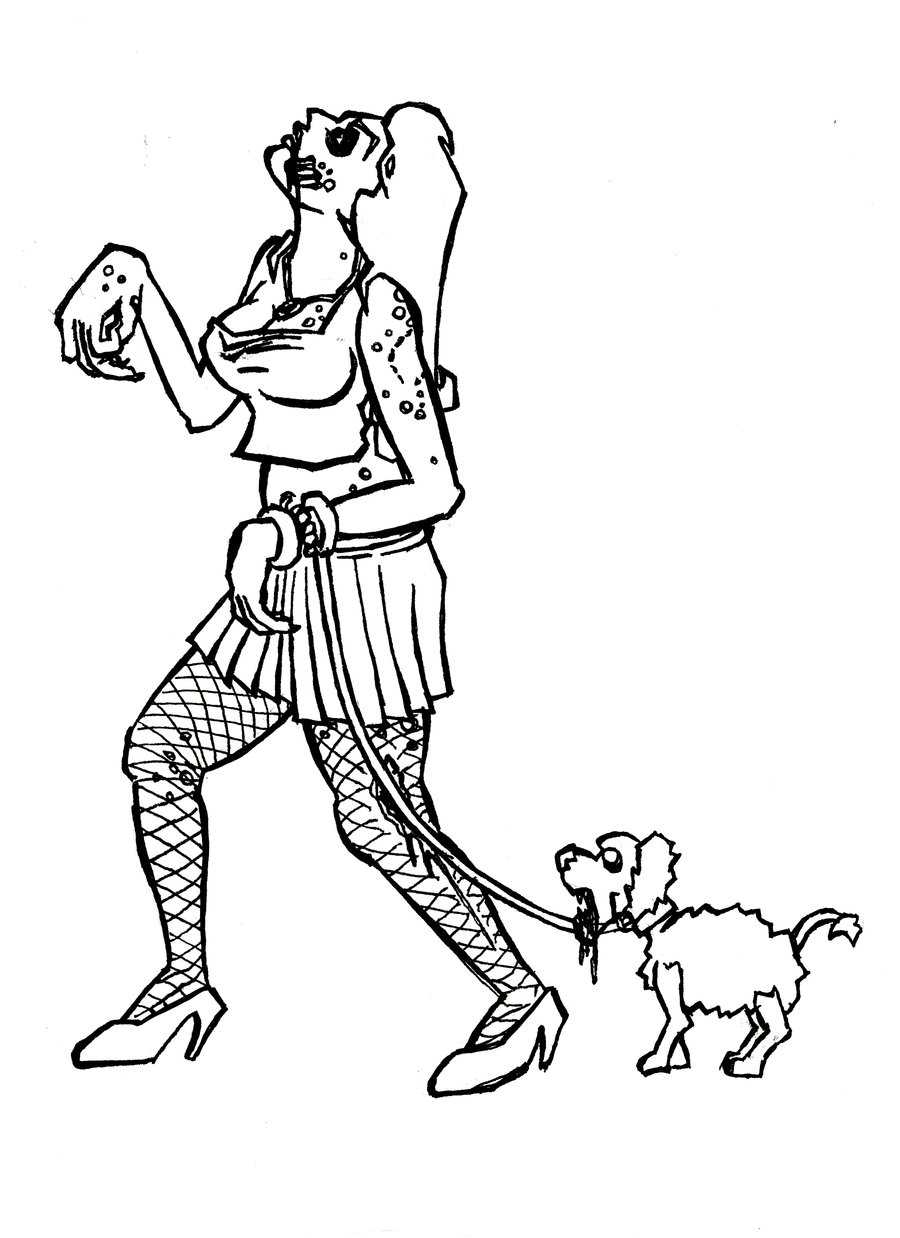 900x1238 Boxer Drawing Zombie Dog For Free Download - Zombie Dog Drawing