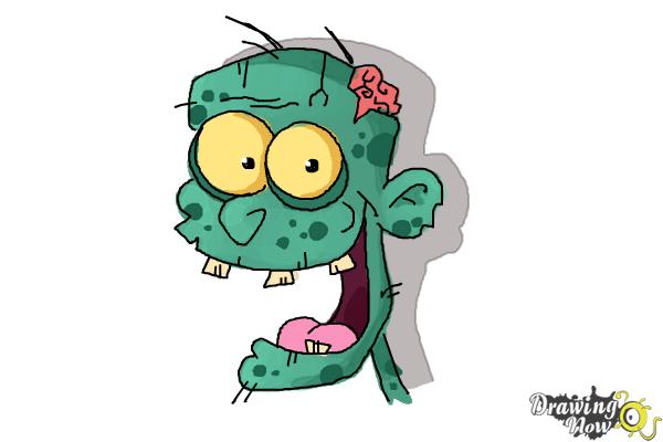 600x400 How To Draw A Zombie For Kids - Zombie Drawing