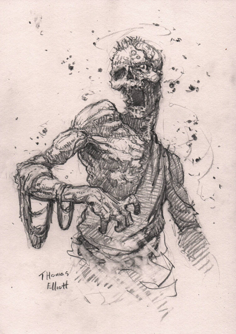 751x1064 Zombie Drawing - Zombie Drawing