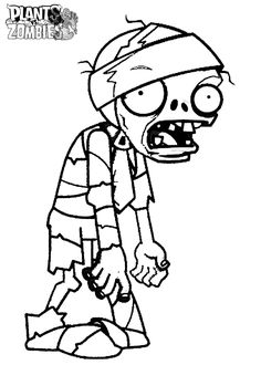 236x330 Free Plants Vs Zombies Coloring Pages Coloring Pages Plants Vs - Zombie Drawing For Kids