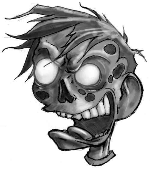 Zombie Face Drawing at Explore collection of