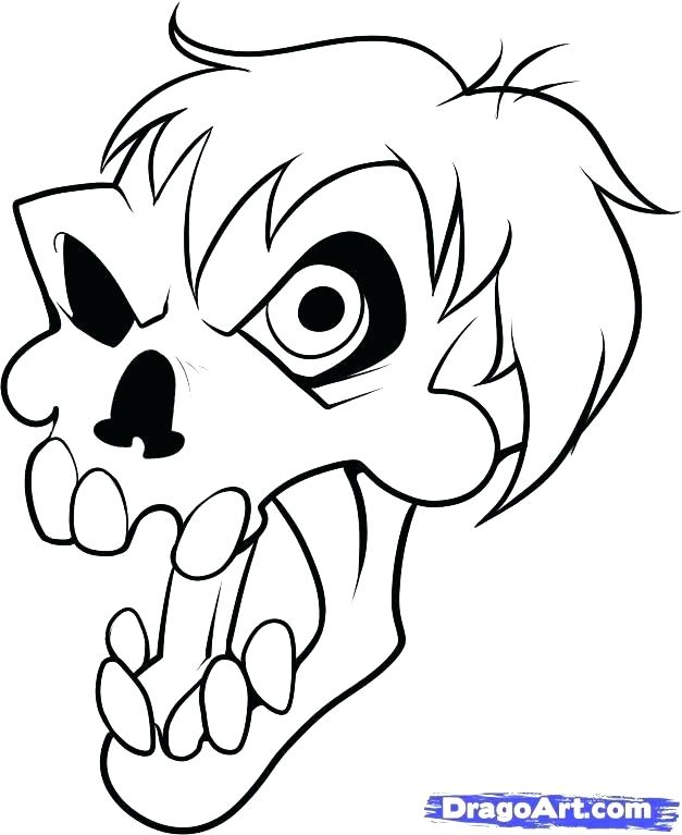 627x767 Zombie Drawing Easy Zombie Drawing Easy Explore How To Draw - Zombie Face Drawing