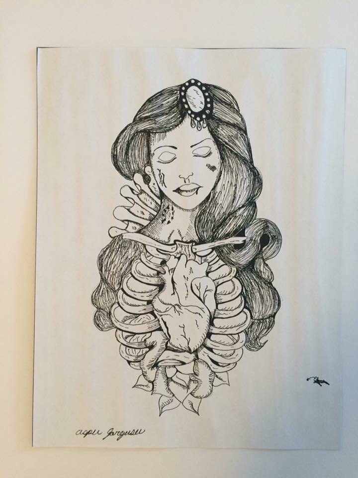 720x960 Used Penink Zombie Girl Drawing For Sale In Clarinda - Zombie Girl Drawing