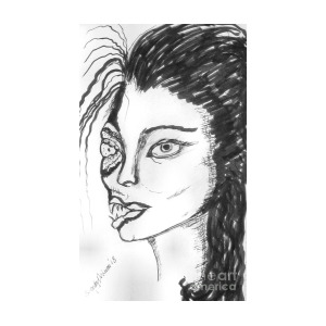 300x300 Zombie Girl Drawing - Zombie Girl Drawing