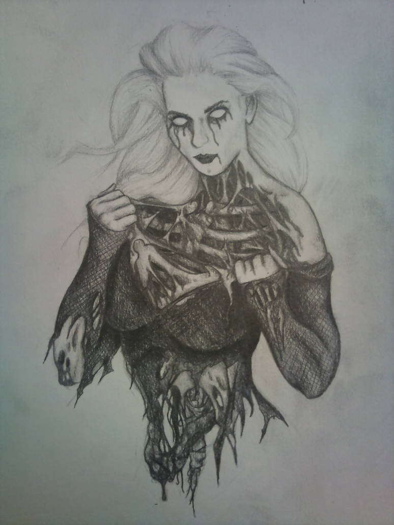 774x1032 Zombie Girl Drawing - Zombie Girl Drawing