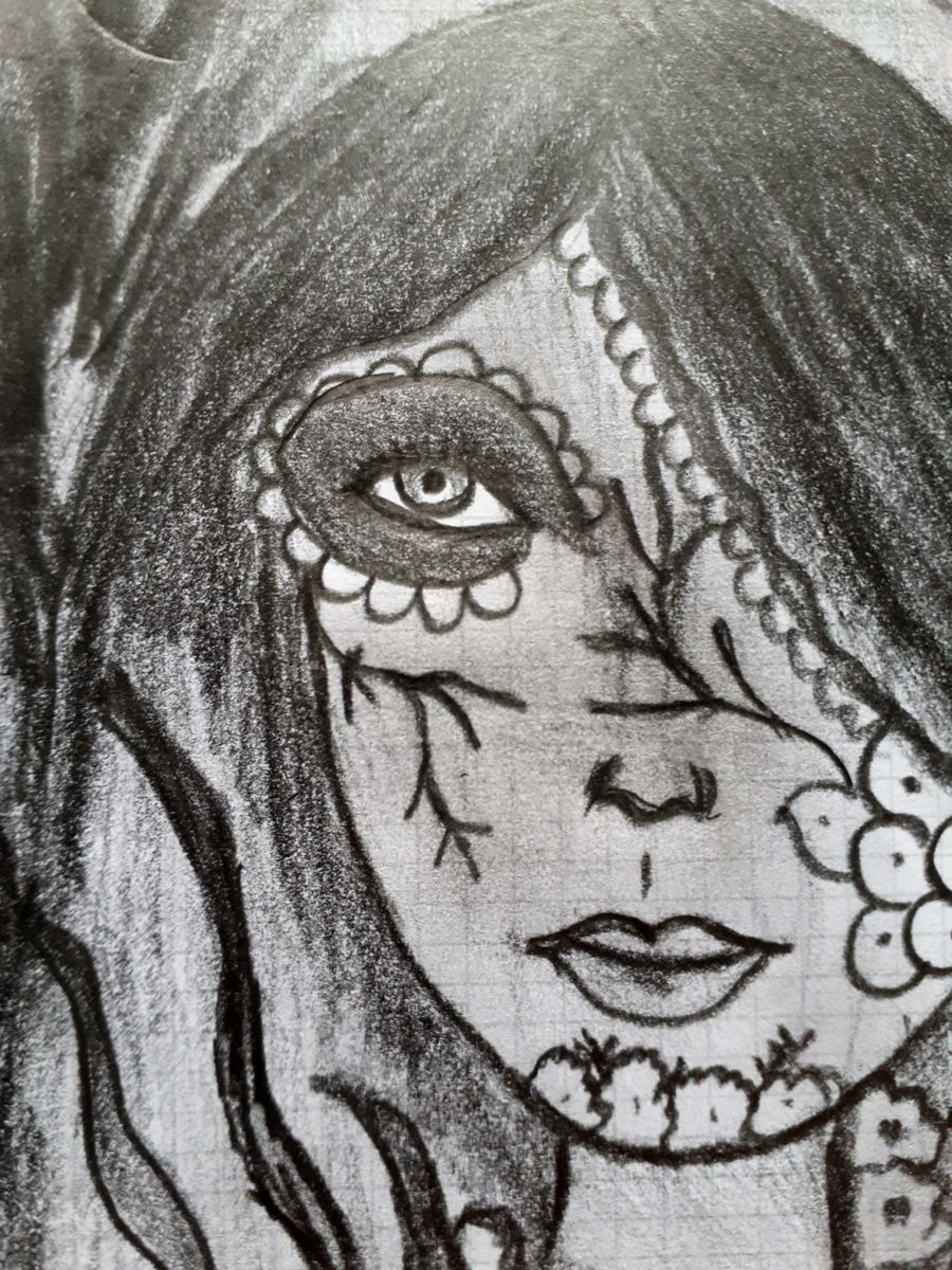 900x1200 Zombie Girl Drawing - Zombie Girl Drawing