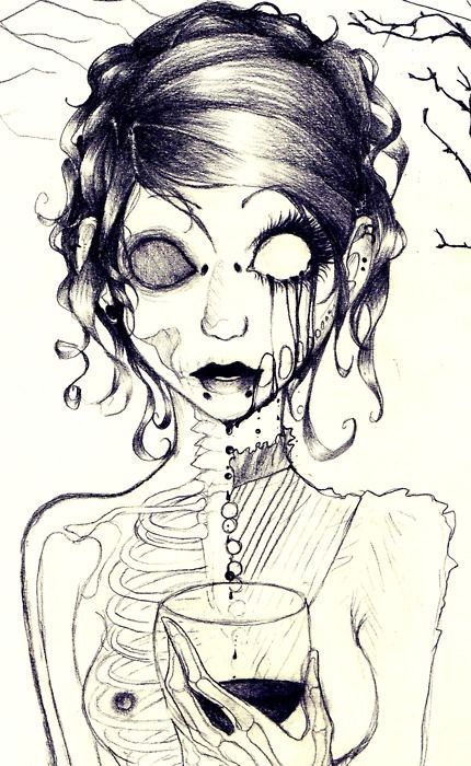 430x700 Zombie Girl Art And Stuff Art - Zombie Girl Drawing