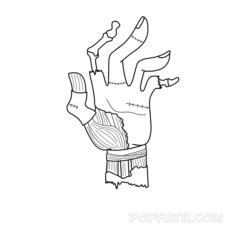 Zombie Hand Drawing at Explore collection of