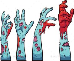 236x194 How To Draw A Zombie Hand, Step - Zombie Hand Drawing